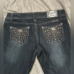 Y2k Women's Jeans with Embellished Pockets 7